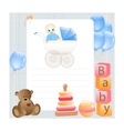 baby card vector image