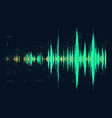 hi-tech digital technology frequency wave diagram vector image
