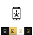phone navigation or travel mobile gps geolocation vector image vector image