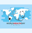 stethoscope medicine diagnosis to health day vector image vector image