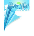 travel poster template vector image vector image