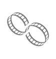 abstract film icon vector image vector image