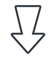 arrow isolated flat icon vector image vector image