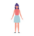 avatar woman person design vector image