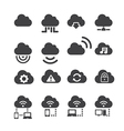 cloud icon set vector image