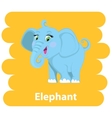 cartoon cute elephant vector image vector image