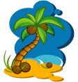 palm tree vector image