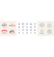 sign design with icons handmade diy craft vector image