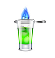 absinthe isolated on white vector image vector image