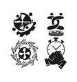 gear time money commitment teamwork together vector image
