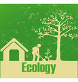 eco design over green background vector image