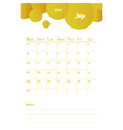 july 2016 vector image