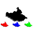 3d map of south sudan vector image
