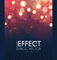 bokeh effect on transparent background shining vector image