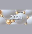 happy new 2024 year holiday vector image vector image
