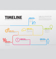 infographic timeline template vector image