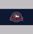 soccer club emblem football championship logo vector image vector image