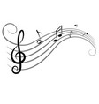 abstract music background for design notes vector image