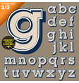 an old fashioned alphabet vector image