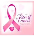 Breast cancer ribbon Royalty Free Vector Image