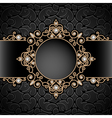 gold jewelry vignette vector image vector image