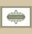 decorative frame vector image