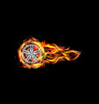 fire wheel vector image