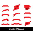 ribbons set collection vector image