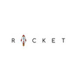 rocket science space voyager theme vector image