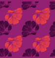 abstract flower line seamless pattern delicate vector image vector image