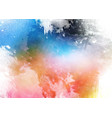 detailed colourful watercolour texture background vector image vector image