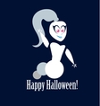 icon girl ghost vector image