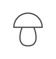 mushroom icon outline vegetarian line mus vector image