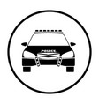 police icon front view vector image