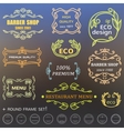 vintage badges vector image