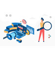 company business marketing mix promoting product vector image vector image