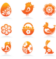 easter icons vector image