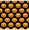 halloween pumpkins seamless background vector image