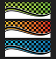 set of wave background banner header vector image vector image