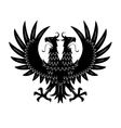 royal heraldic double headed eagle black symbol vector image