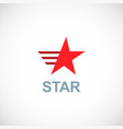 star speed logo vector image