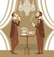 gentlemen in club vector image