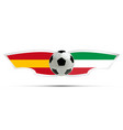realistic soccer ball or football on itali vector image vector image
