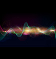 abstract wave curve lines music vector image