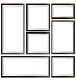 picture frames with black border vector image