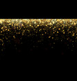 festive background with gold glitter vector image