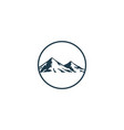 mountain logo vector image vector image