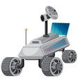 isolated lunar roving vehicle on white background vector image