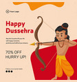 happy dussehra festival off banner design vector image