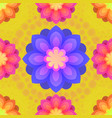 seamless pattern with mandalas flowers vintage vector image